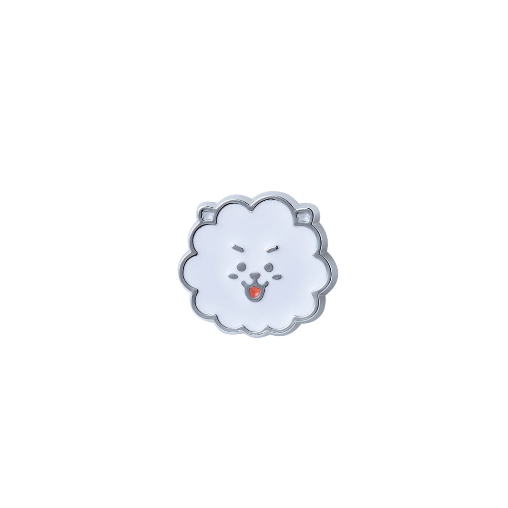 BT21 RJ フェイスピンバッジ
