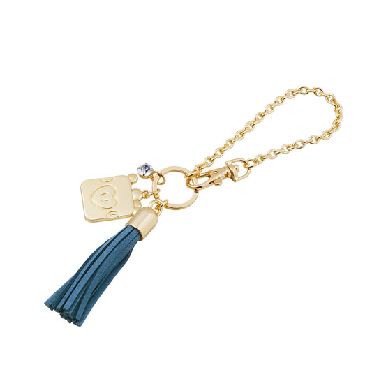 BT21 MANG フリンジ付きゴールドメタルバッグチャーム