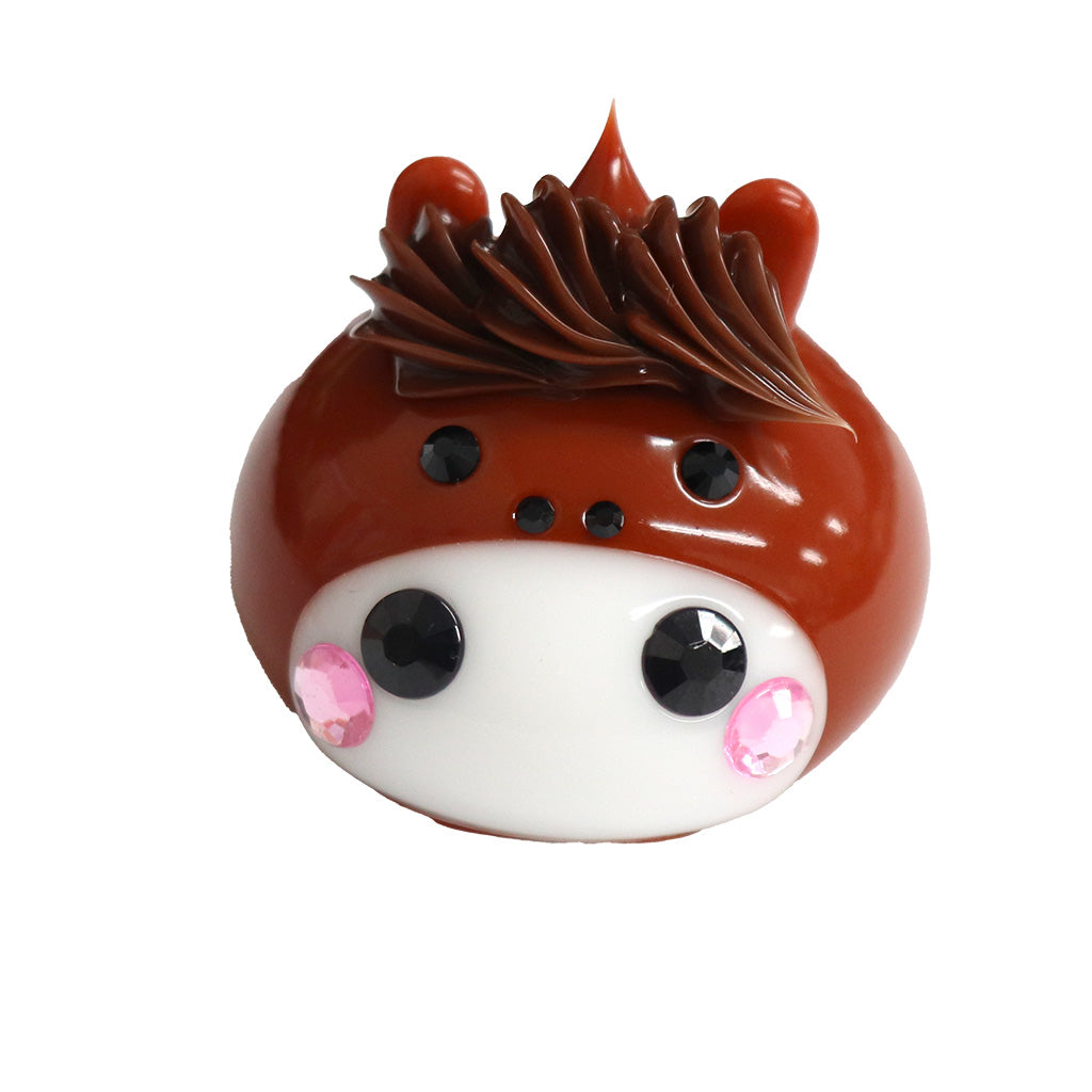 1番人気☆サンホッペ被りほっぺちゃん/茶/メガ/オブジェ