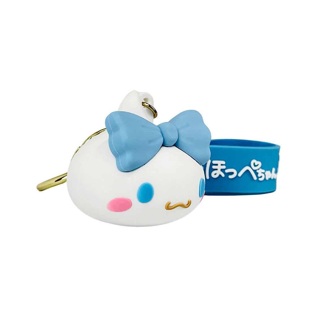 シナモロール/ラバー立体キーホルダーほっぺちゃん