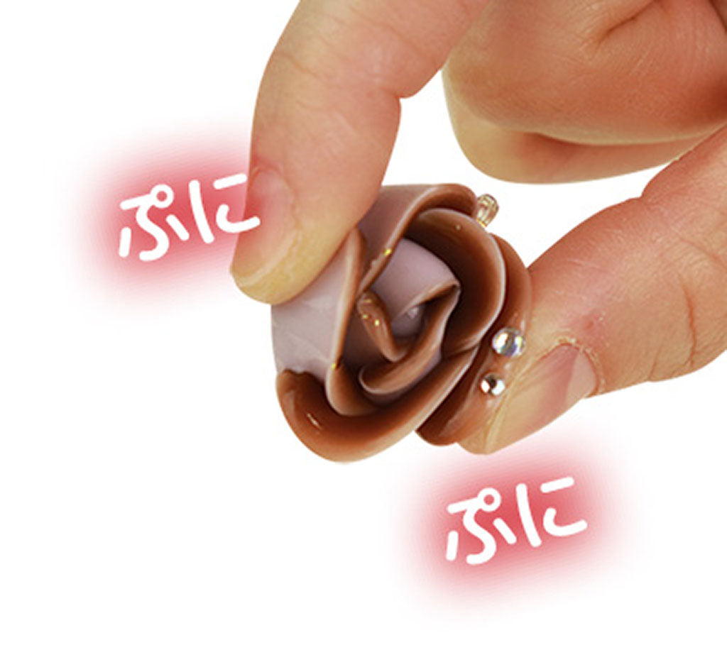 バラ型チョコレート風キーホルダー/1個売り