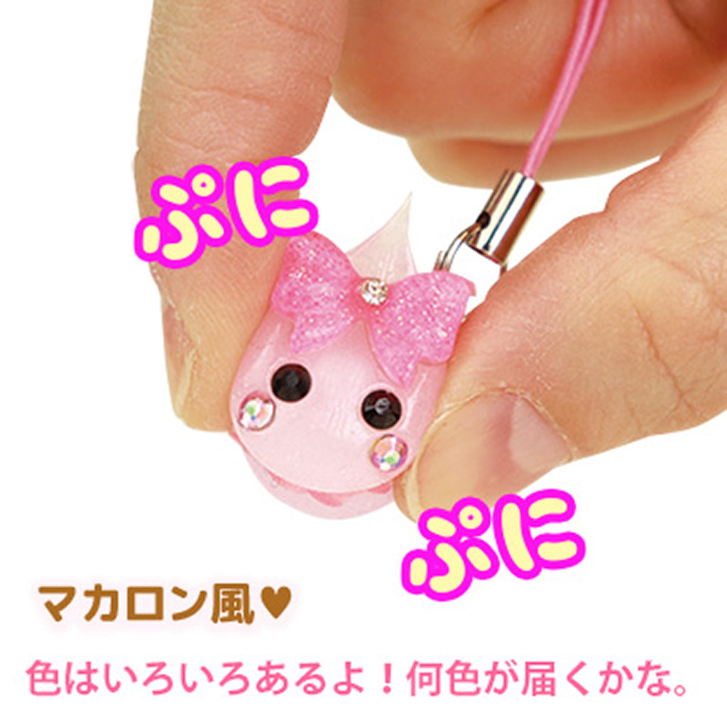 夜光/マカロン風ほっぺちゃんストラップ/1個売り