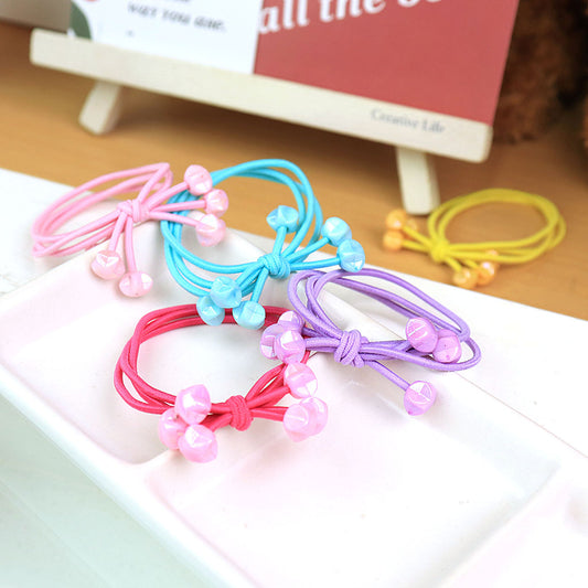 オーロラカラー星ビーズ付きリボンヘアゴム/1個売り