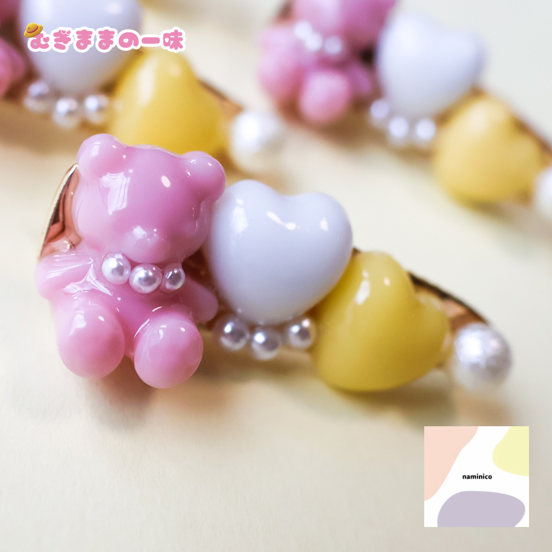 視線をくぎづけに⁉ クマちゃんヘアクリップ