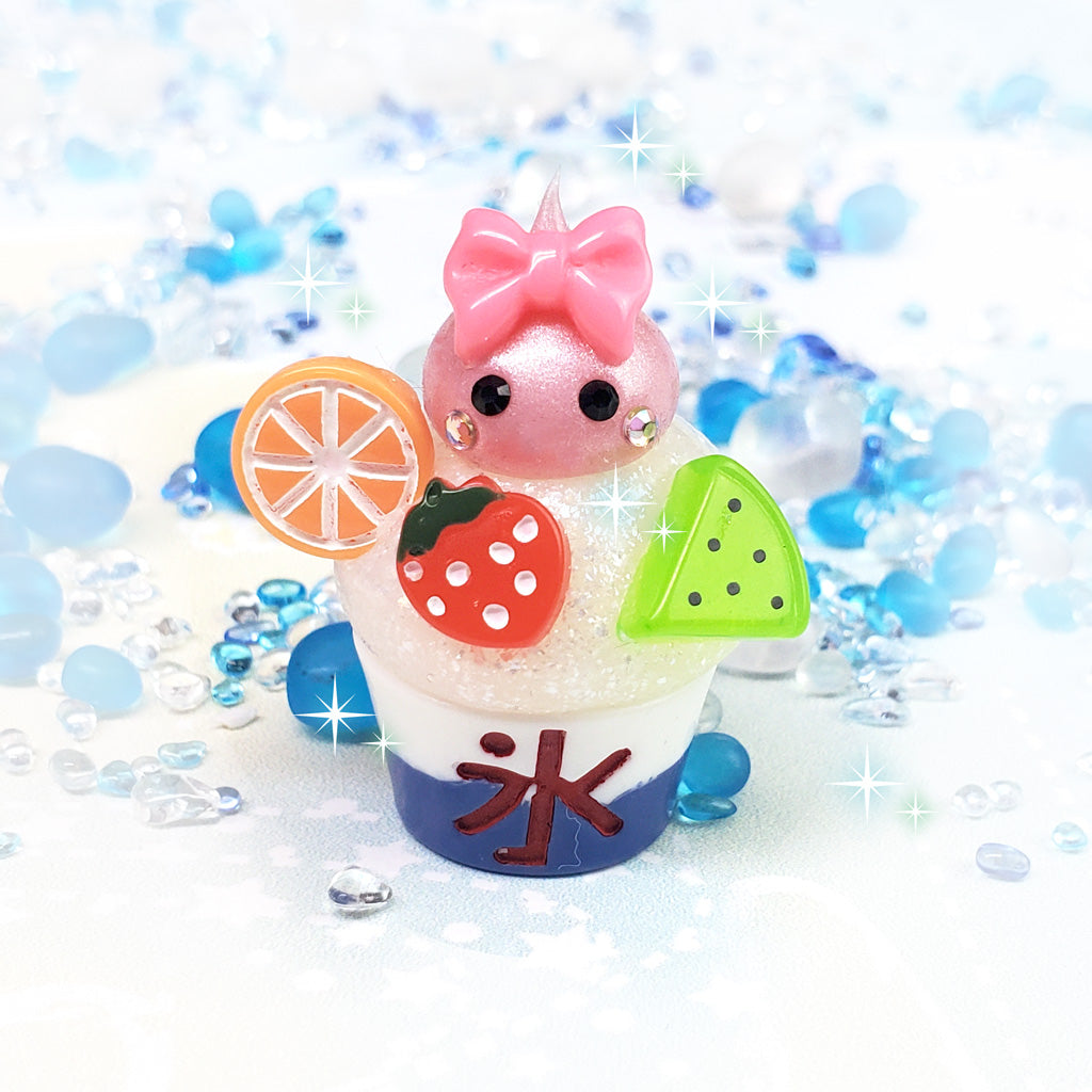 【通販限定】フルーツかき氷乗りミニほっぺちゃんジッパーチャーム/1個売り