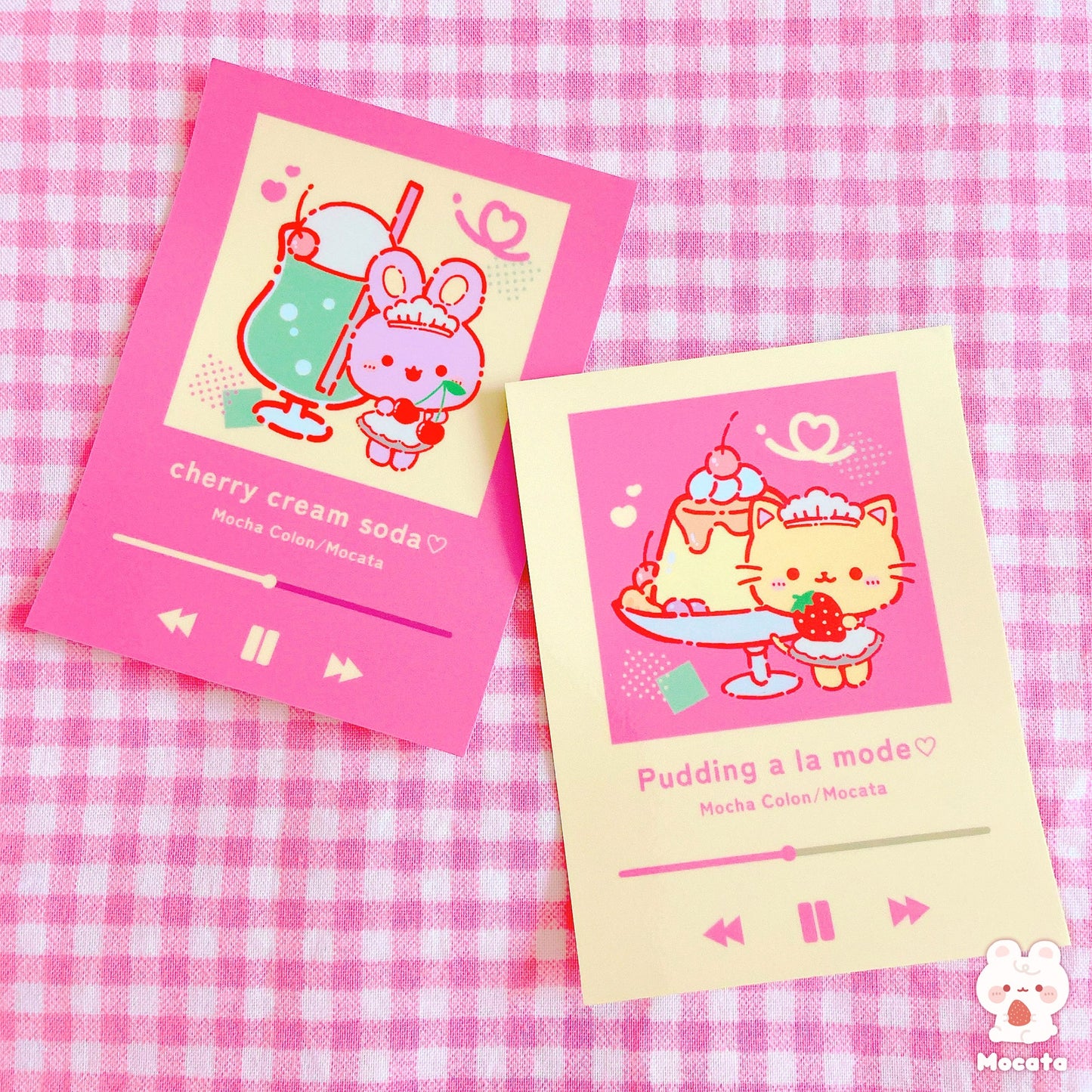 ねこ×プリンアラモード ステッカー/イラストレーターもか汰
