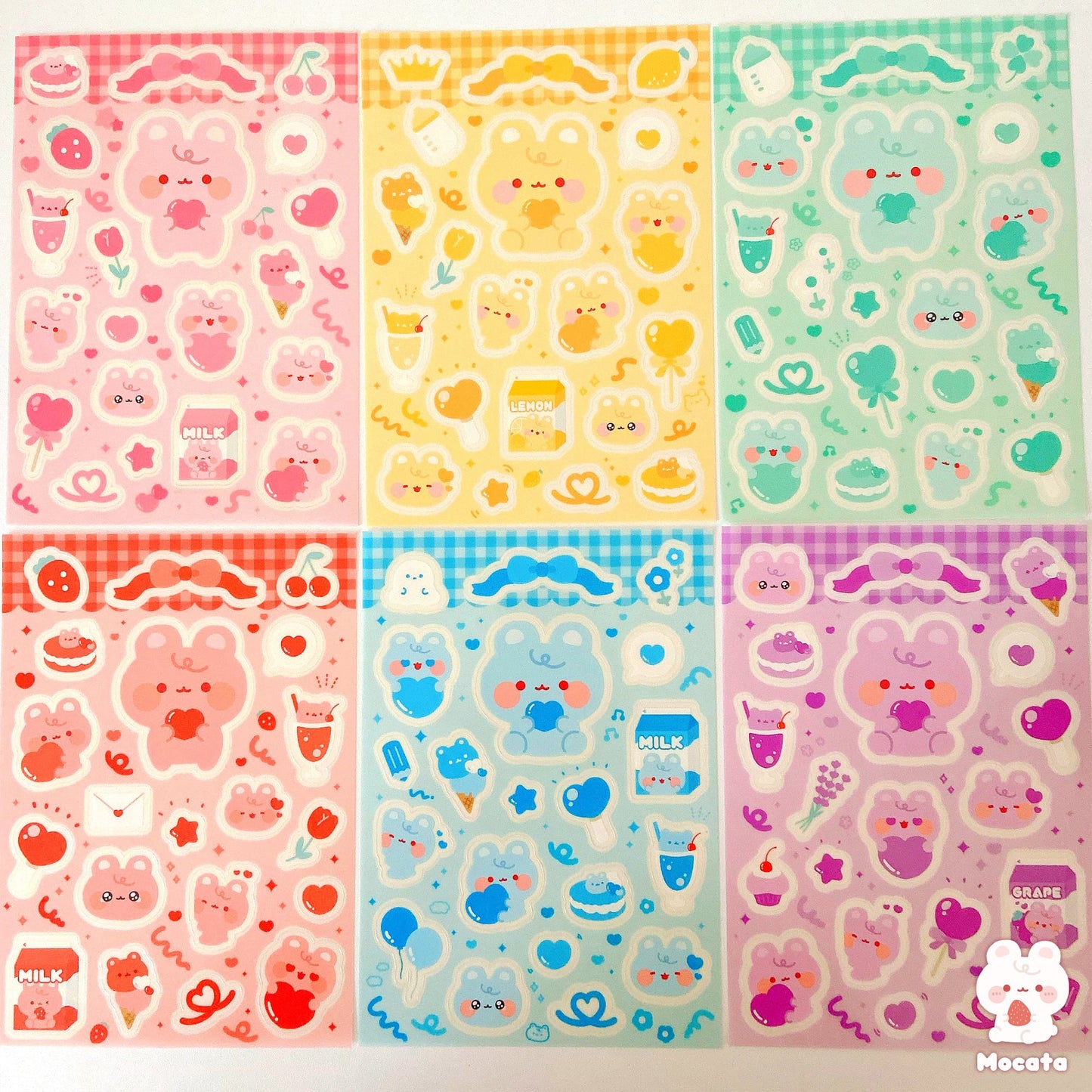 推しカラーシール ピンク/イラストレーターもか汰