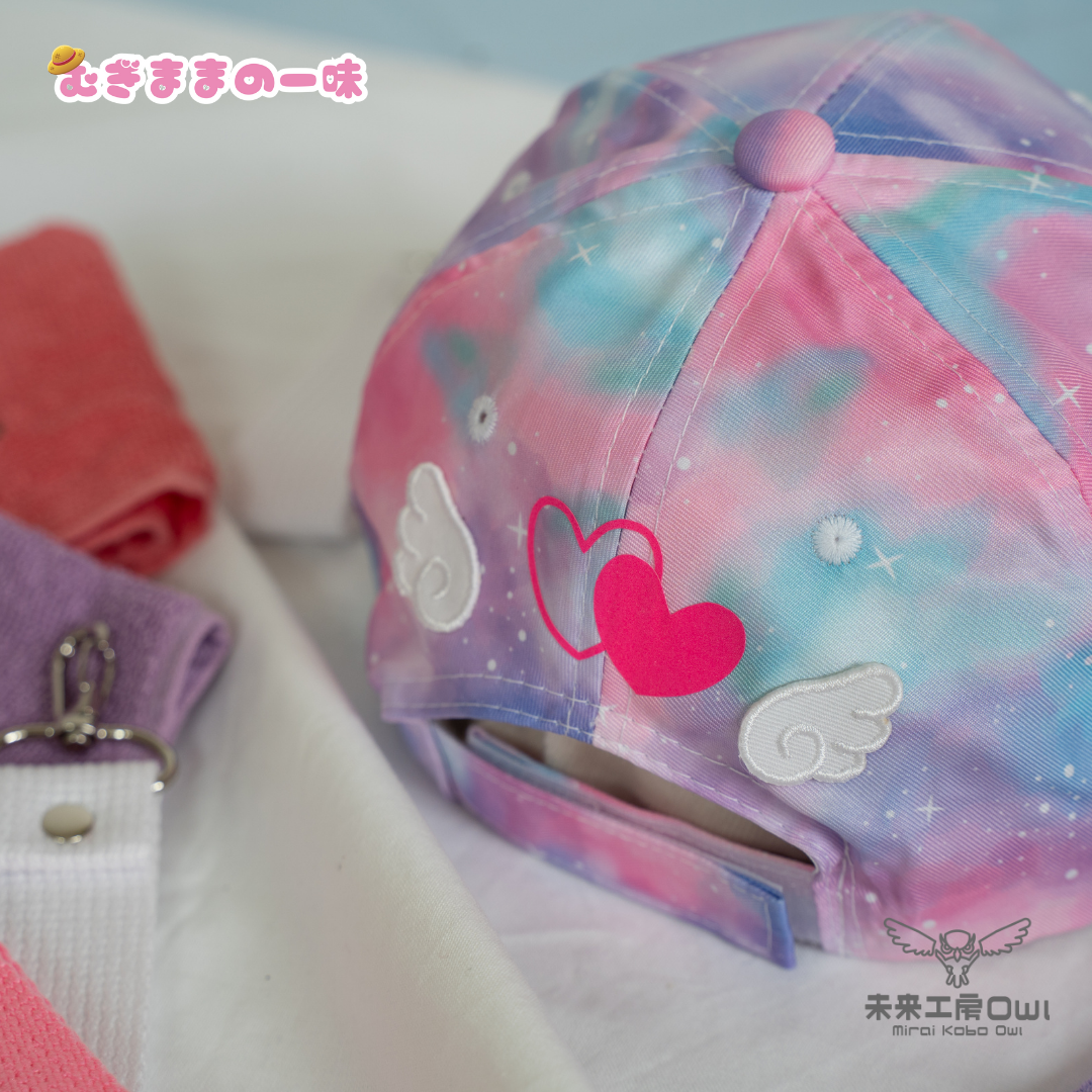 ゆめかわハートシェーカーキャップ サン宝石限定 天使の羽ワッペン付き