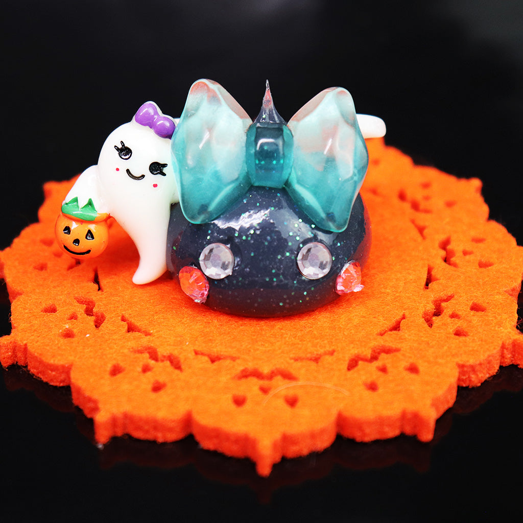おばけちゃんとビッグリボンメガほっぺちゃんキーチェーン/ハロウィン