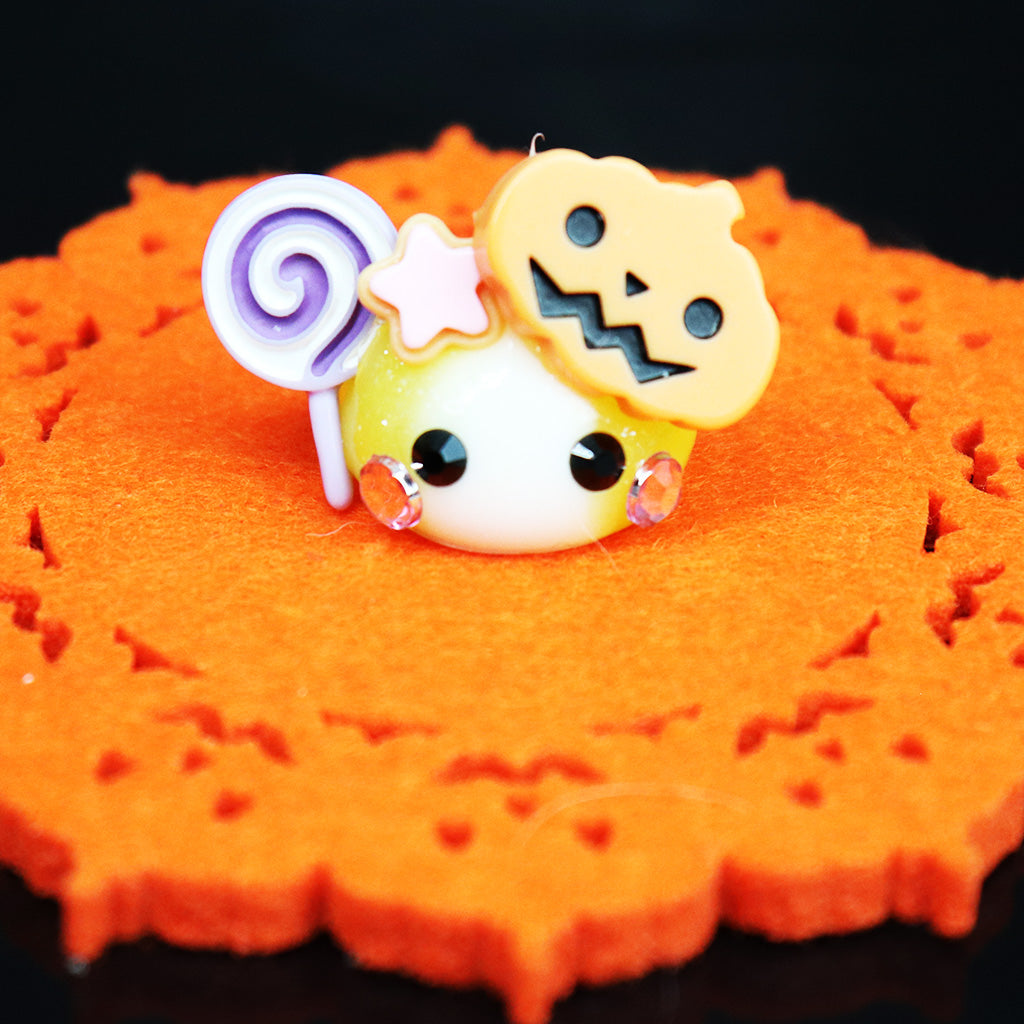 パンプキンつきマーブルほっぺちゃんストラップ/ハロウィン