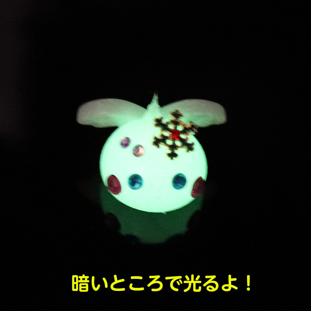 スノーデカほっぺちゃん/ストラップ/蓄光