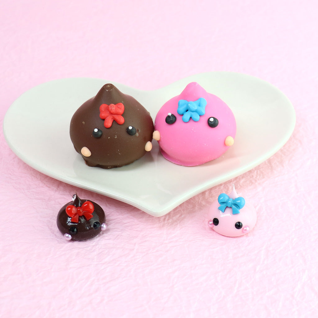 ほっぺちゃんチョコマシュマロ /4個入り&ほっぺちゃんストラップ2個つき