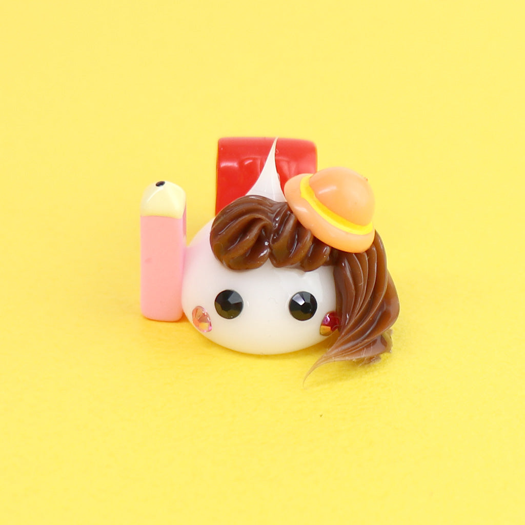 ピカピカの1年生★入学ほっぺちゃん赤ランドセル/ストラップ