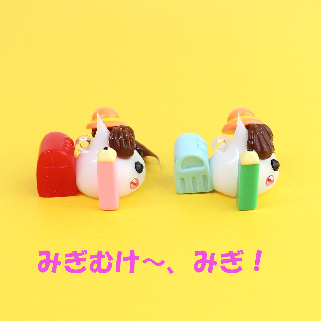 ピカピカの1年生★入学ほっぺちゃん赤ランドセル/ストラップ
