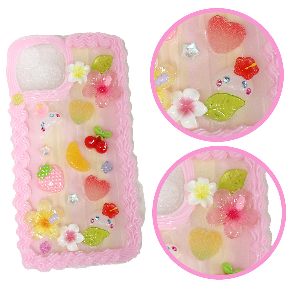 ほっぺ母の気まぐれ宝箱3000円 スマホケース パールストラップ付き
