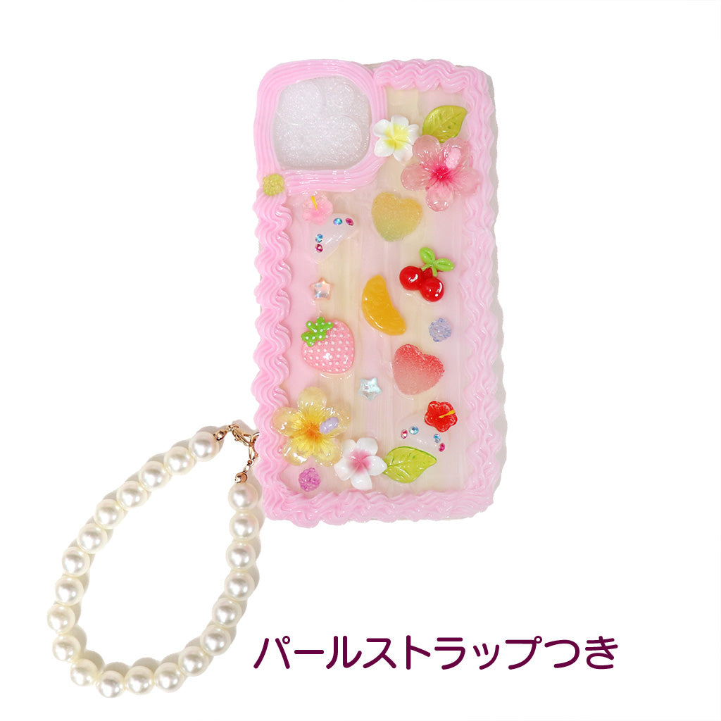 ほっぺ母の気まぐれ宝箱3000円 スマホケース パールストラップ付き