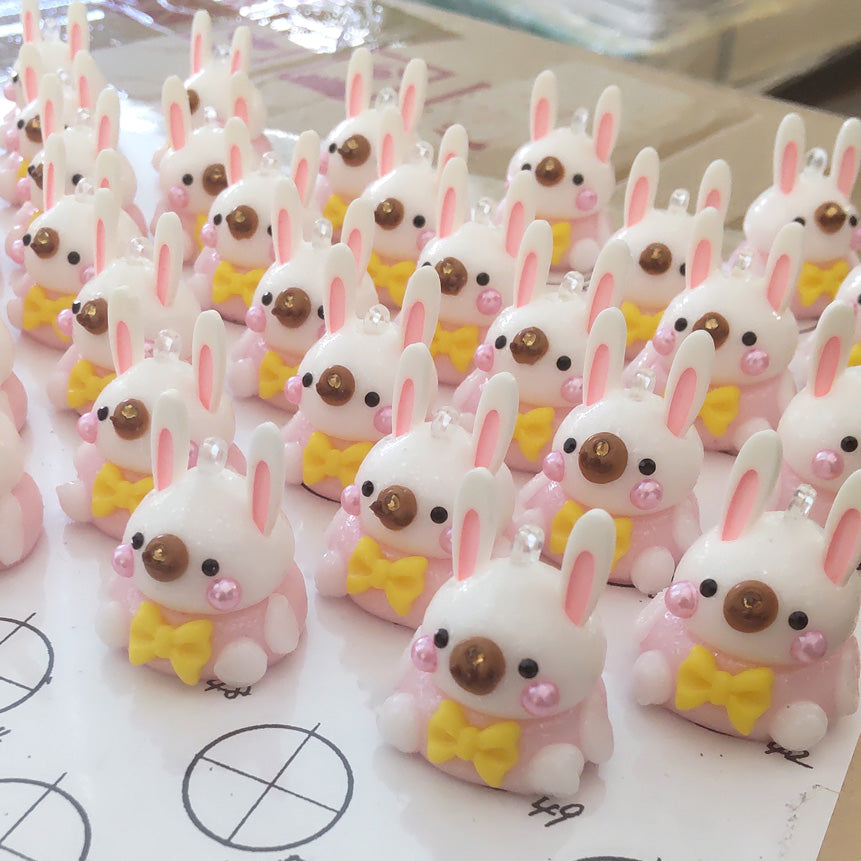 マシュコット うさぎ/マシュコットのシリコンストラップ付き