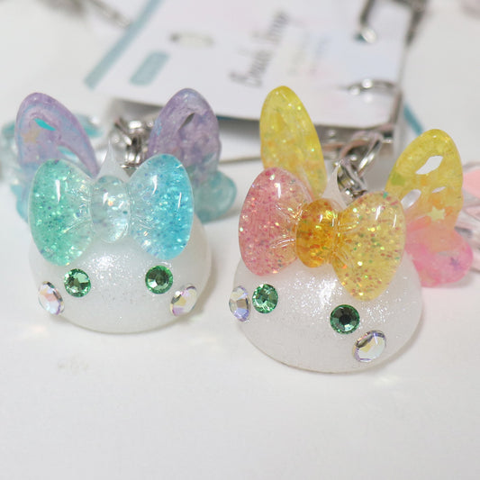 バタフライほっぺちゃん付きバッグチャーム/デカ/