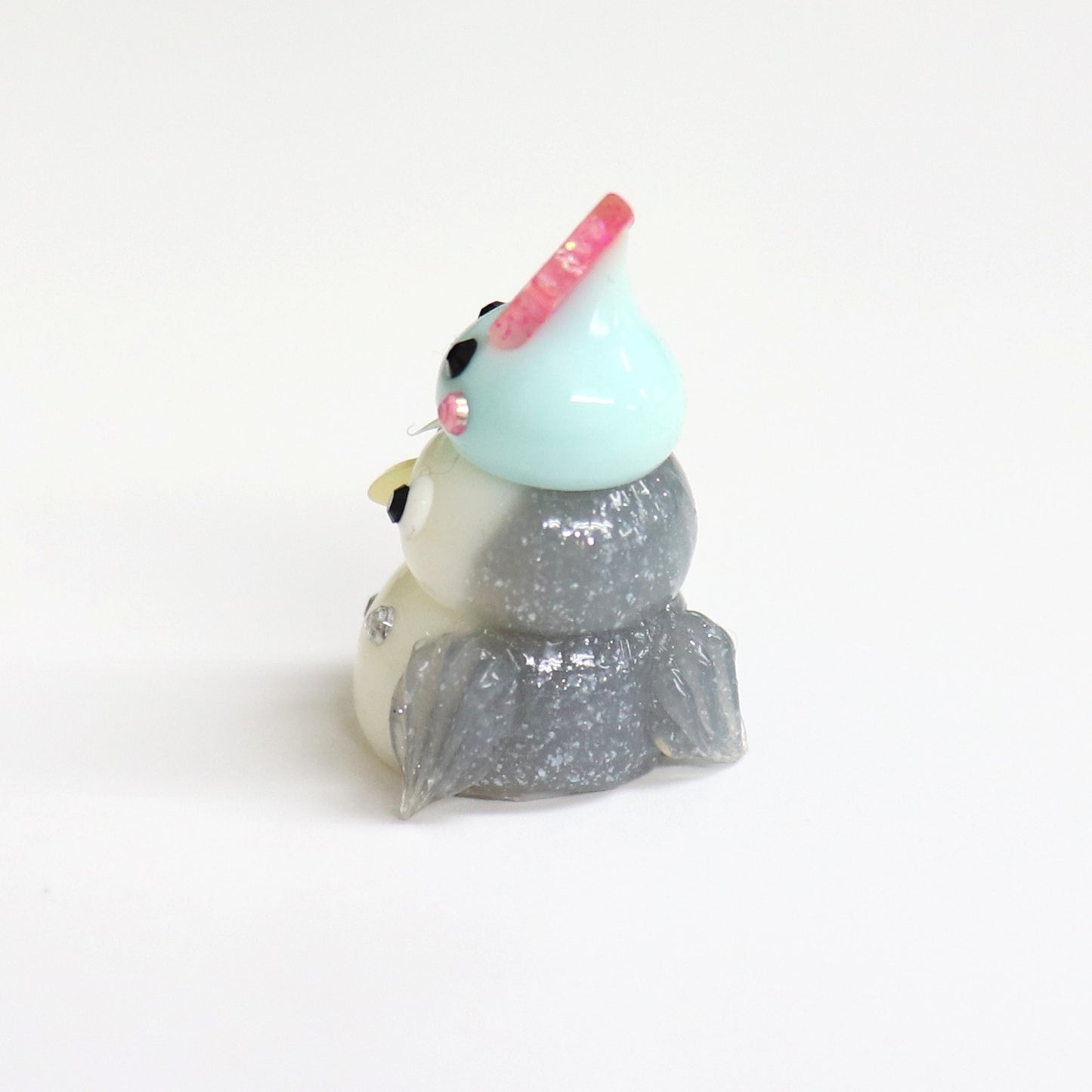 青森限定/フクロウ乗りミニほっぺちゃん オブジェ