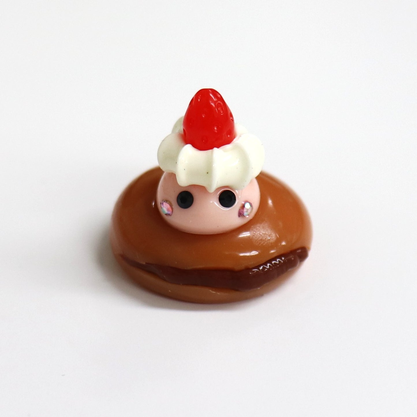 岩手限定/コッペパン乗りミニほっぺちゃんストラップ