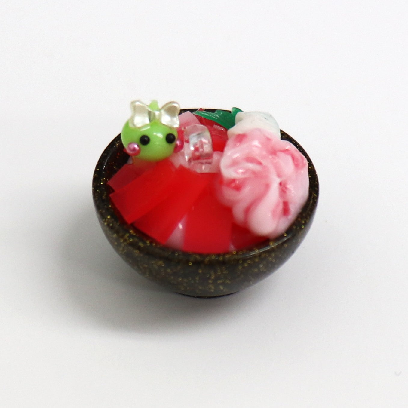 静岡限定/マグロ丼乗り極小ミニほっぺちゃん ストラップ