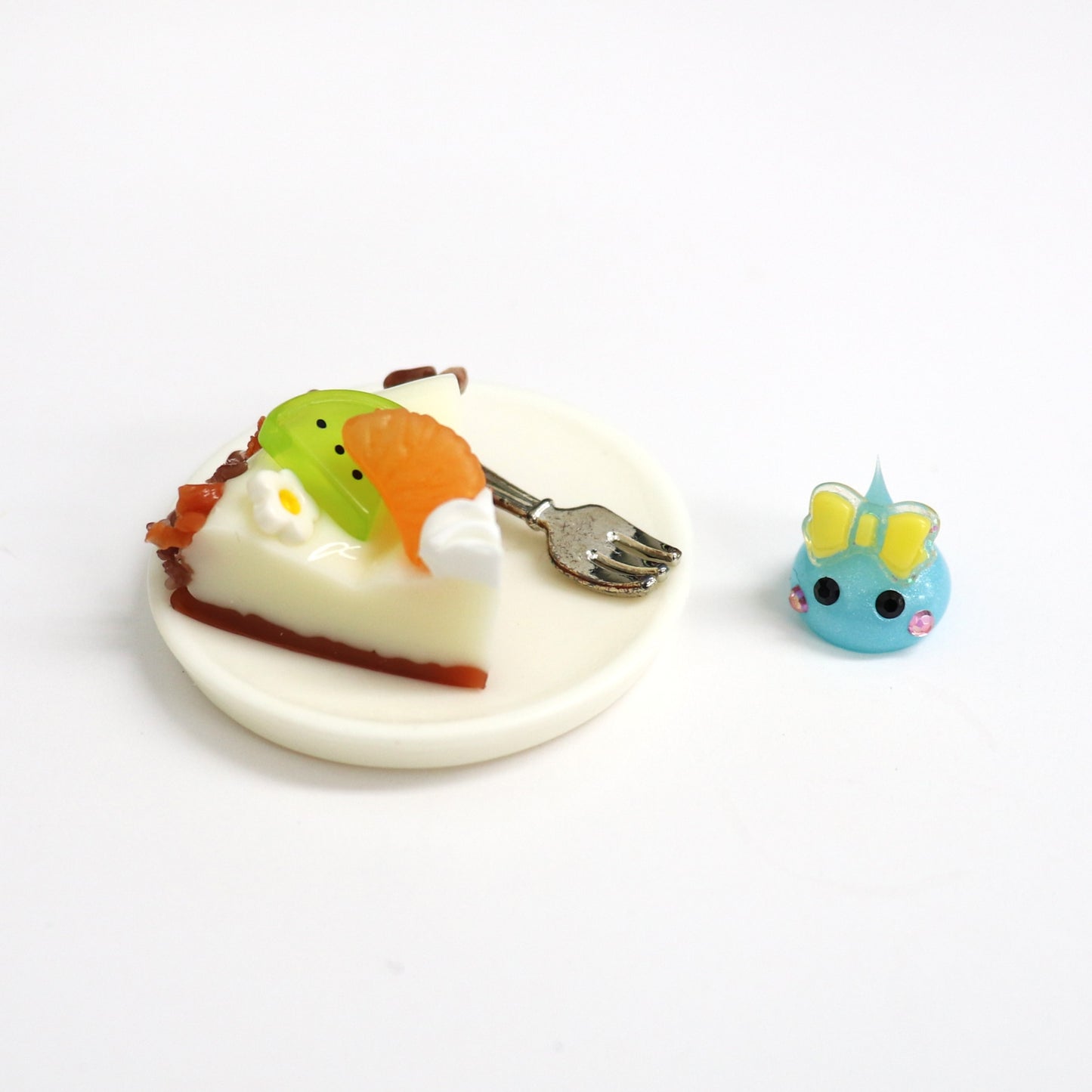 愛媛限定/キウイケーキ風&ミニほっぺちゃんオブジェセット