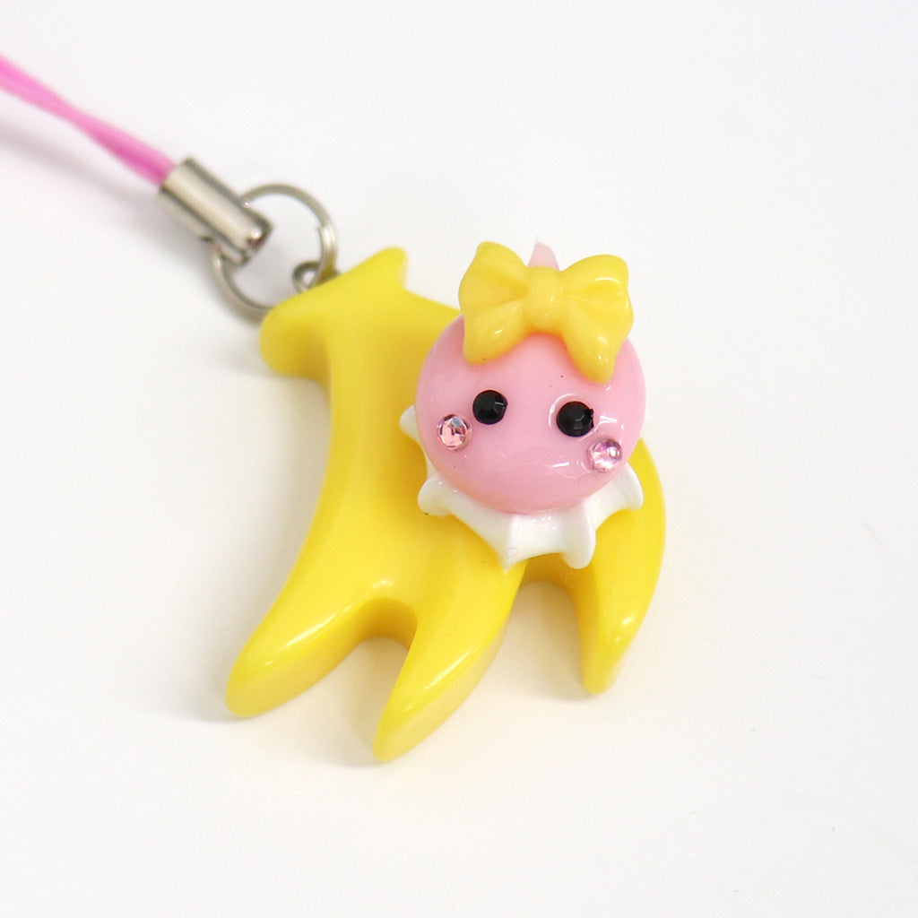 福岡限定／バナナの叩き売りミニほっぺちゃんストラップ – SUNHOSEKI