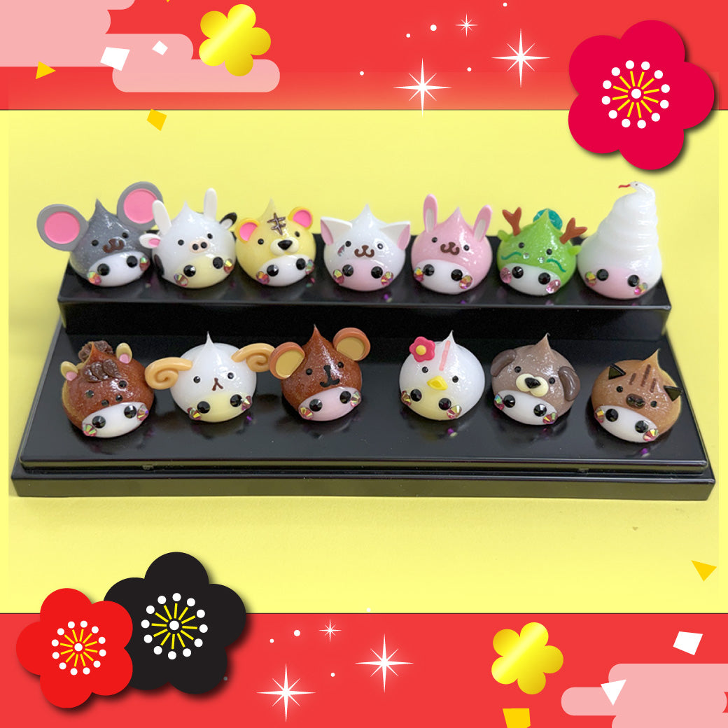 十二支デカほっぺちゃんと猫デカほっぺちゃん（13個セット） – SUNHOSEKI