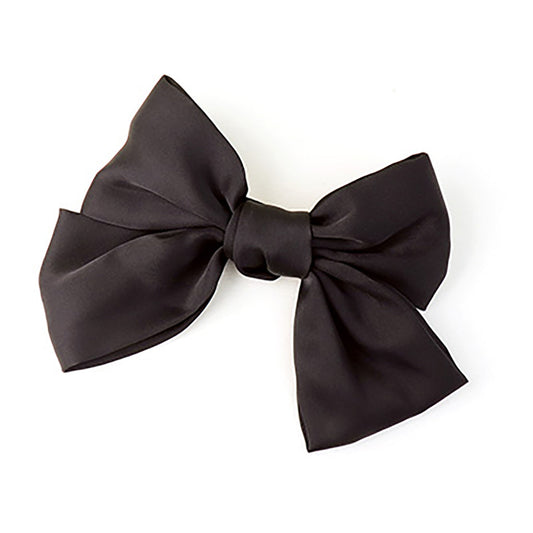 黒/ビッグリボンバレッタ