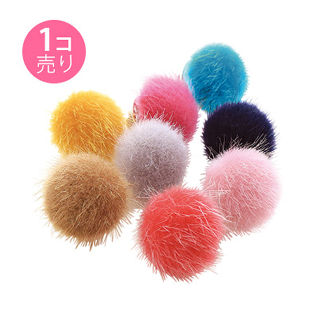 ファー風ピンバッジ/1個売り