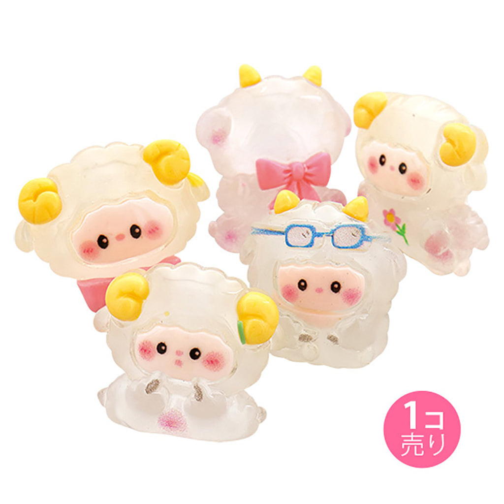 ゆるいもこもこひつじのピンバッジ/1個売り