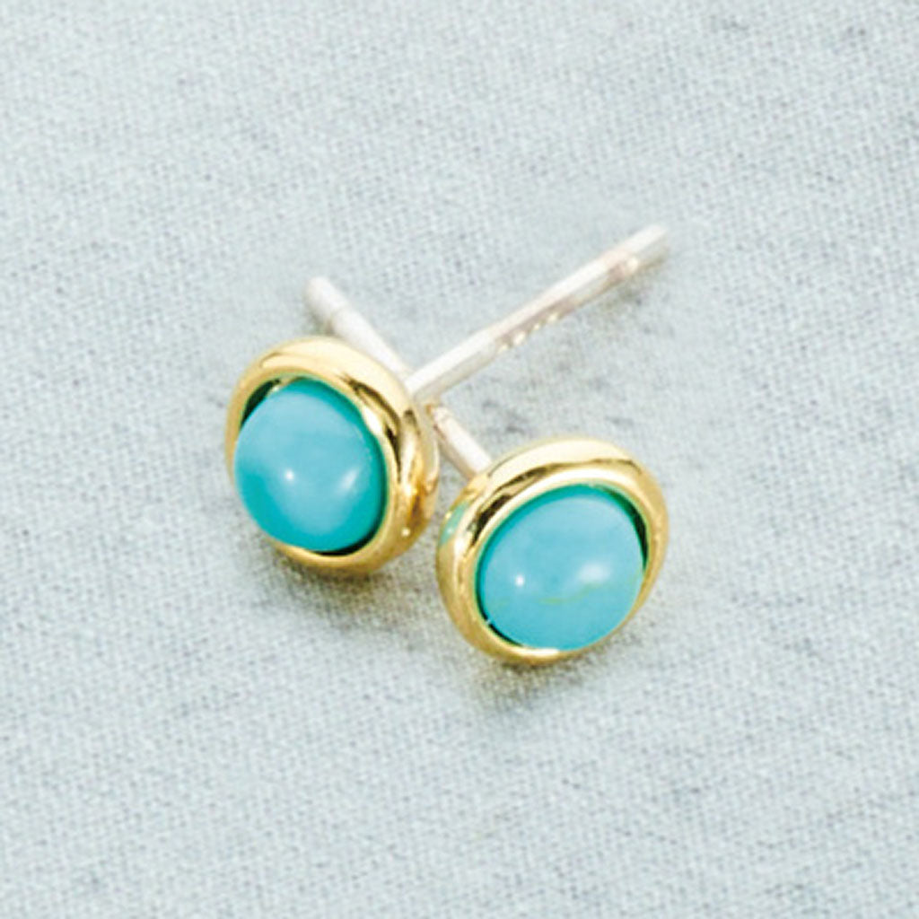 ターコイズ/12月/誕生石ピアス