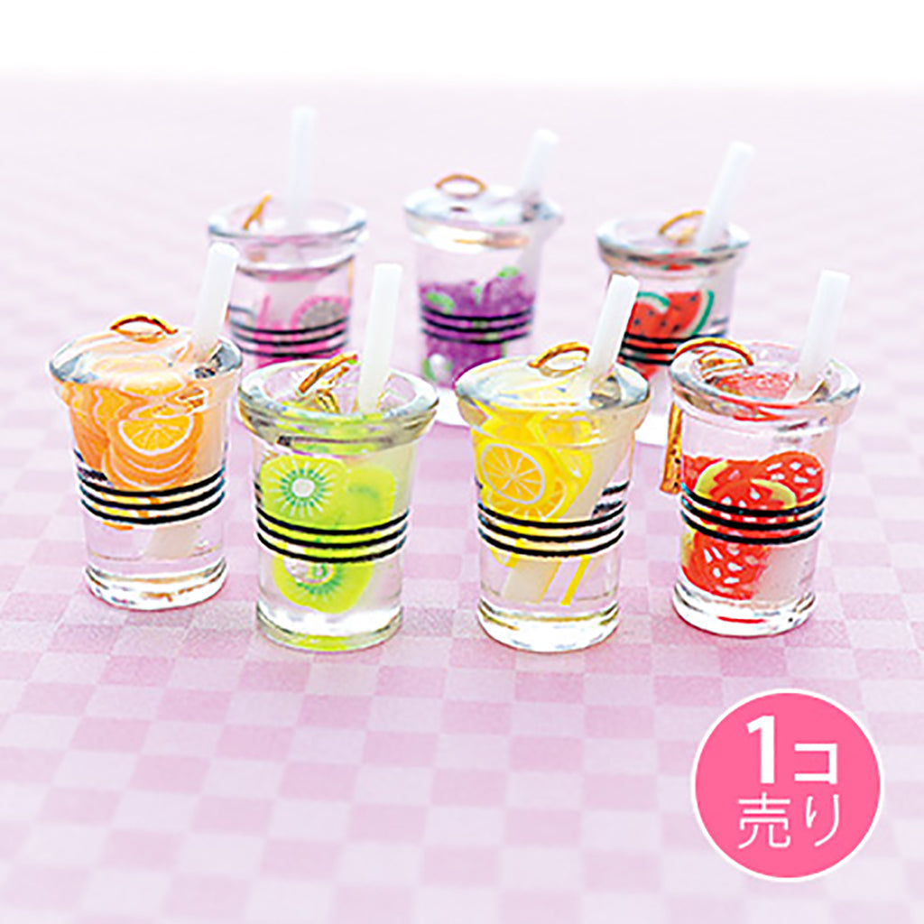 フルーツジュース風ジッパーチャーム/1個売り