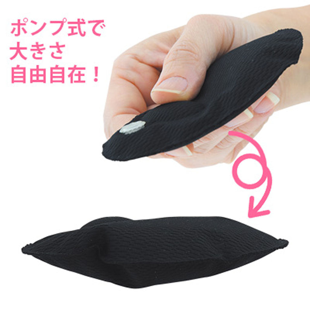 黒/ポンプ式バストアップパッド/1ペア売り