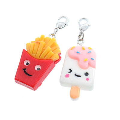 いろいろ食べ物フェイスジッパーチャーム/1個売り