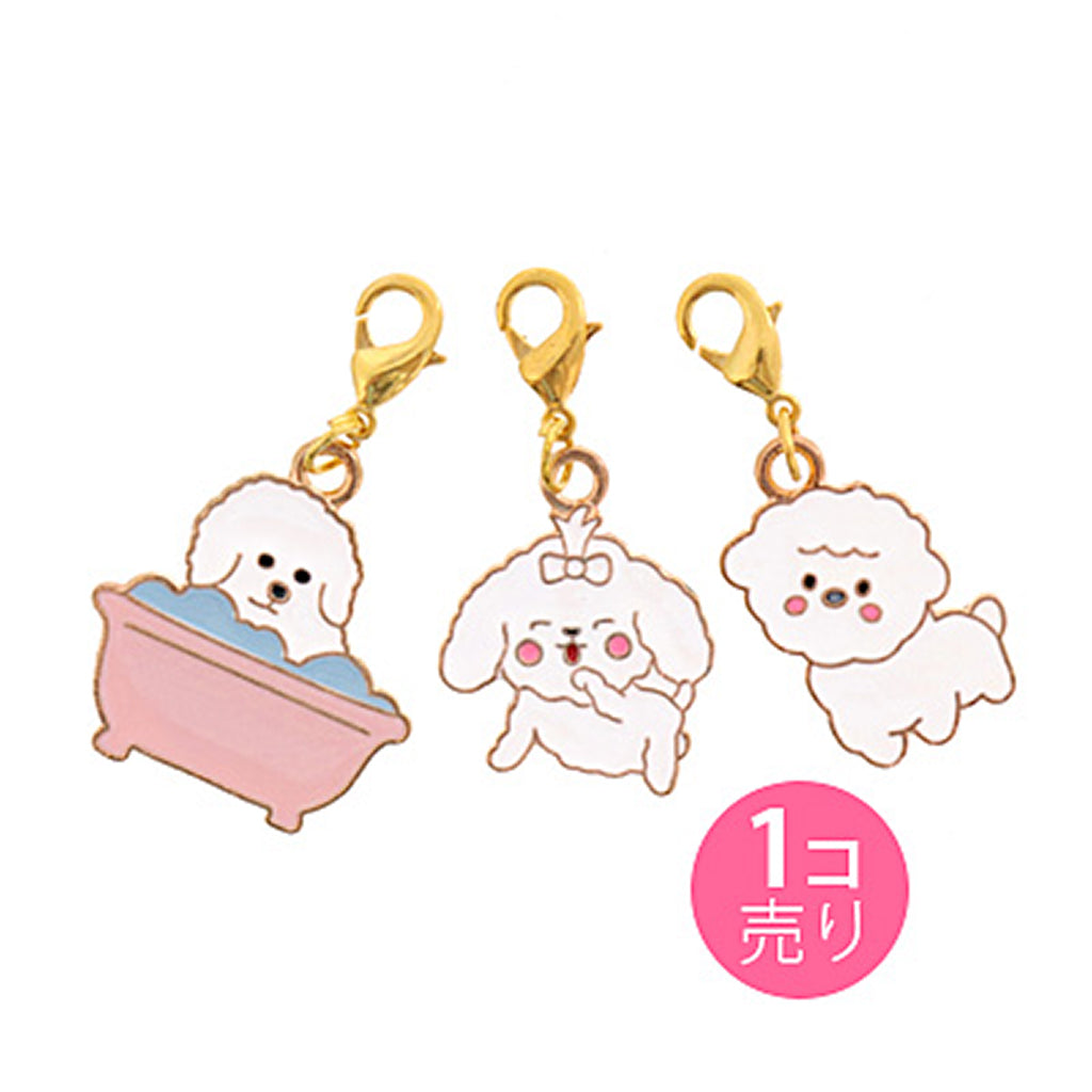 ゆる白犬ジッパーチャーム/1個売り