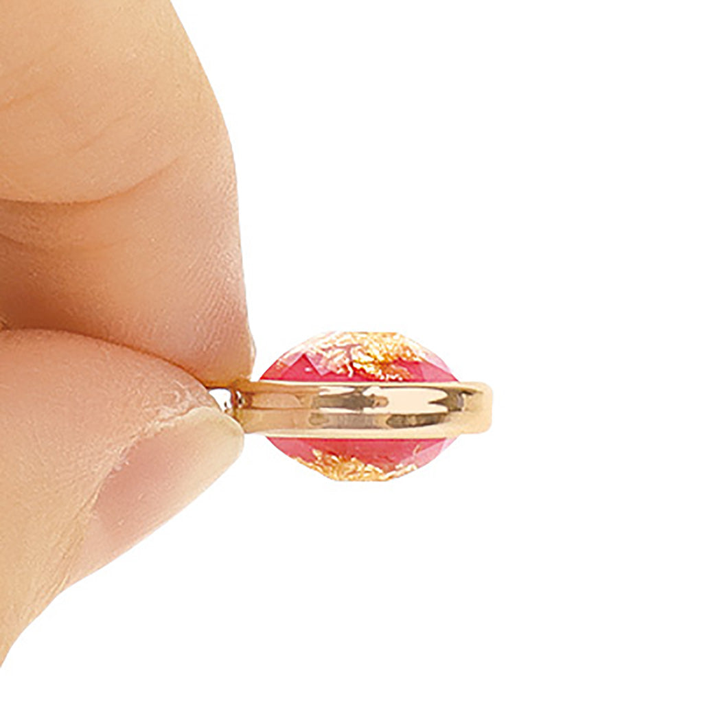 金箔風パーツ入りジッパーチャーム/1個売り
