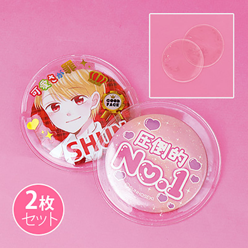 クリア/缶バッジカバー2枚セット