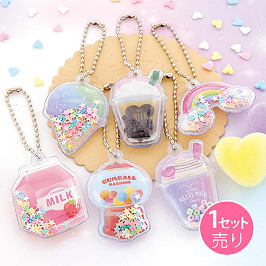 シャカシャカシールキーホルダー作成セット/1セット売り