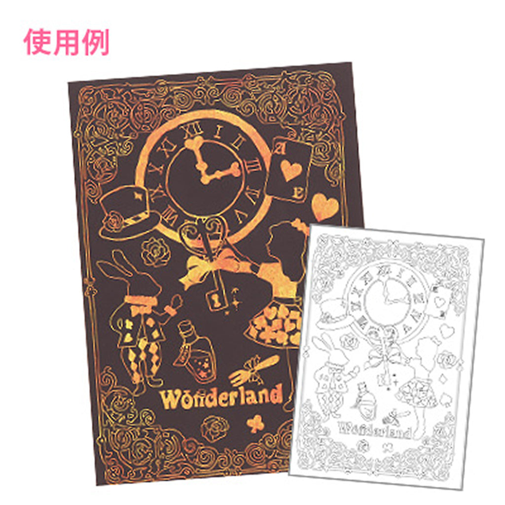 イラスト見本付き単色スクラッチシートセット/1セット売り