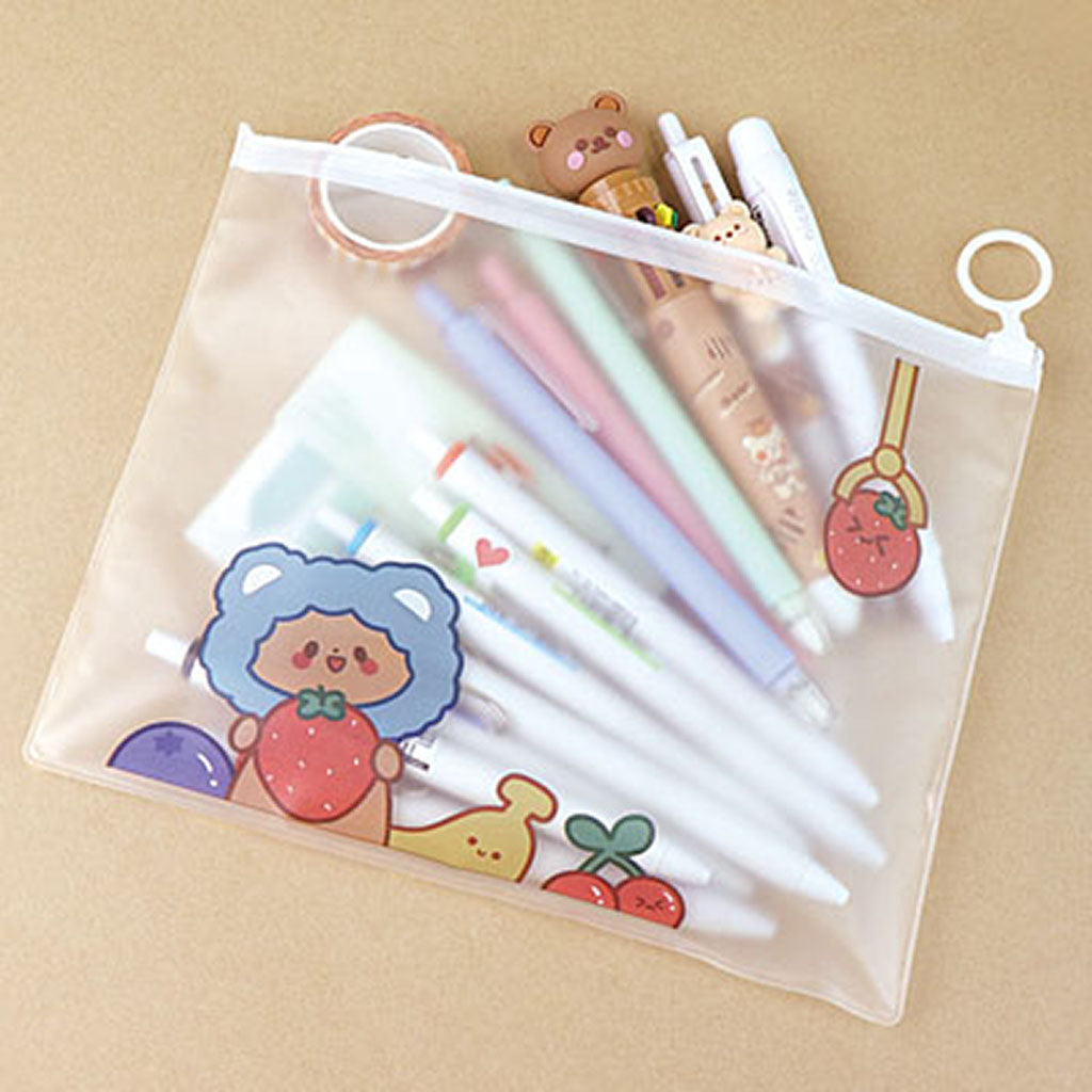 クマと仲間たち柄スライダーケース/1個売り