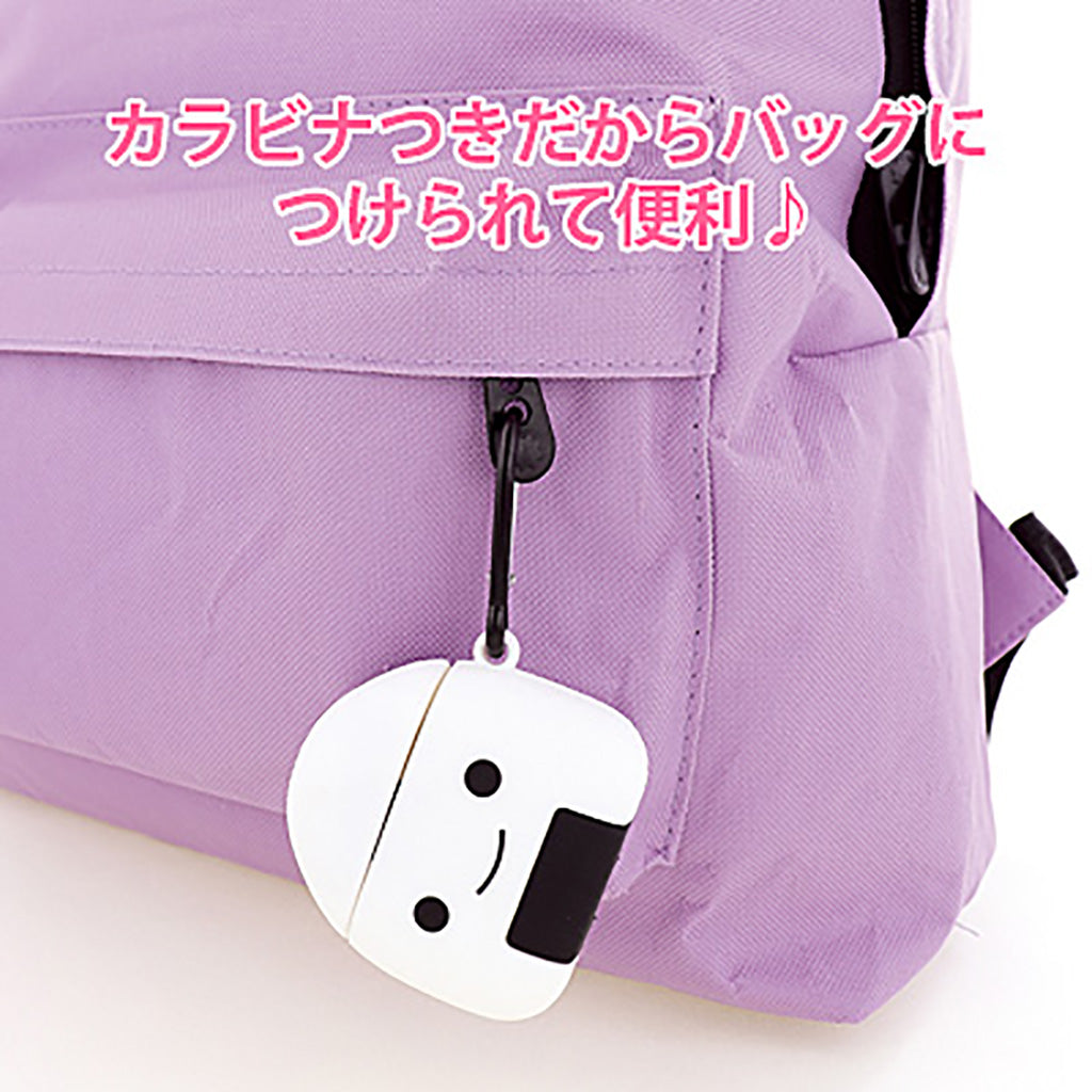 カラビナ付おにぎりワイヤレスイヤホンケースカバー
