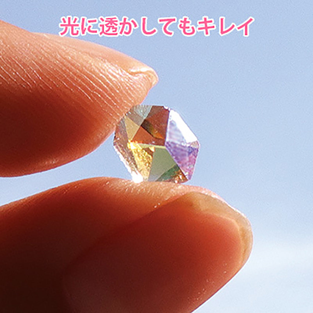 ライトアメジストAB/多角カットストーンパーツ/2個セット
