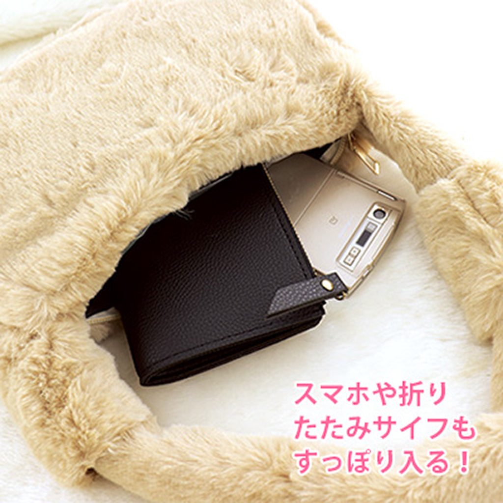 茶色/もこもこふわふわファーバッグ