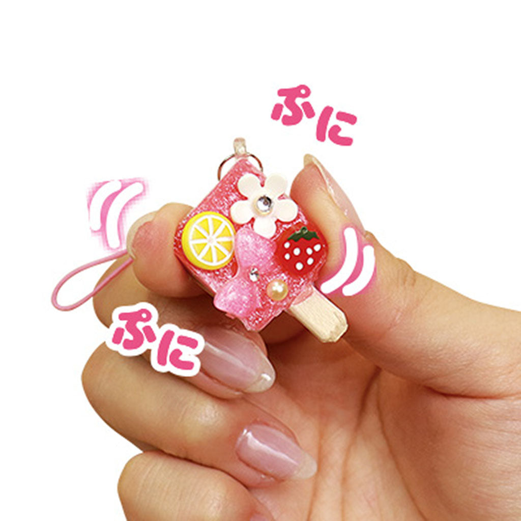 リボン付きフルーツアイス風ストラップ/1個売り