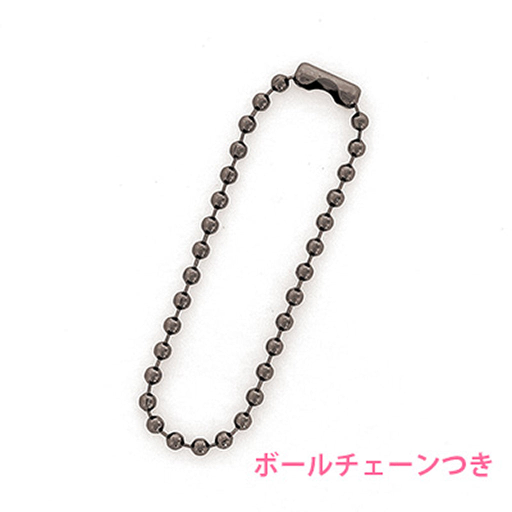 ブラックシルバー/カギ型フローティングロケットキーホルダー