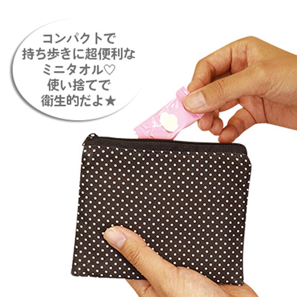 使い捨て水で戻す圧縮ミニタオル/5個セット