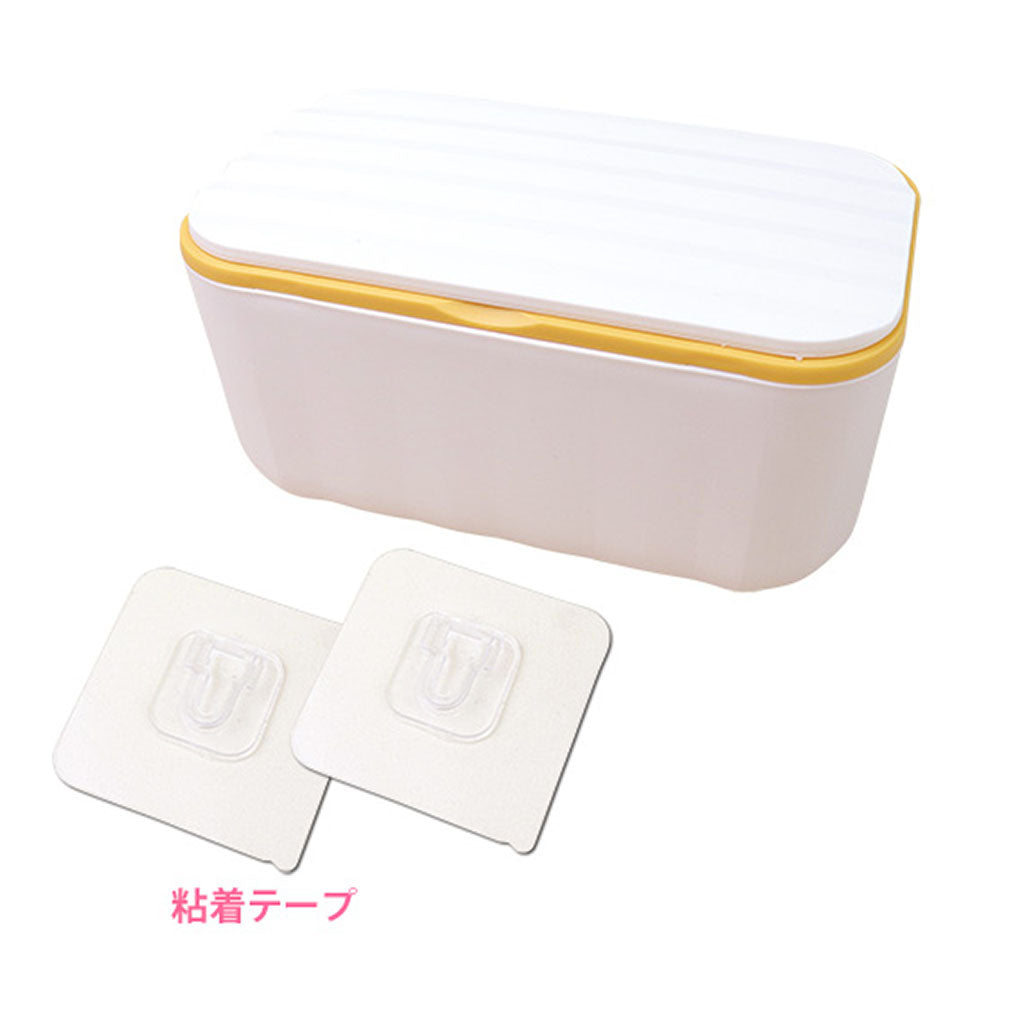 白&オレンジ/大容量壁掛けマスクケース