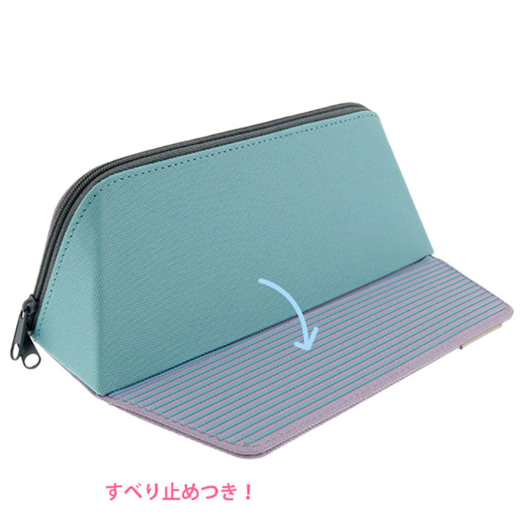 ブルー&バイオレット/スマホが立てられるペンケース/スマンド
