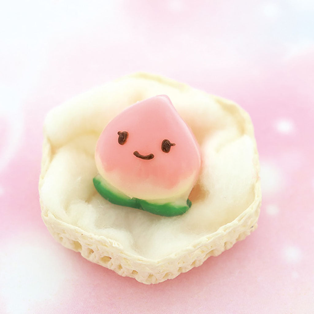 ピンク/ぷにぷににっこり桃ちゃんオブジェ
